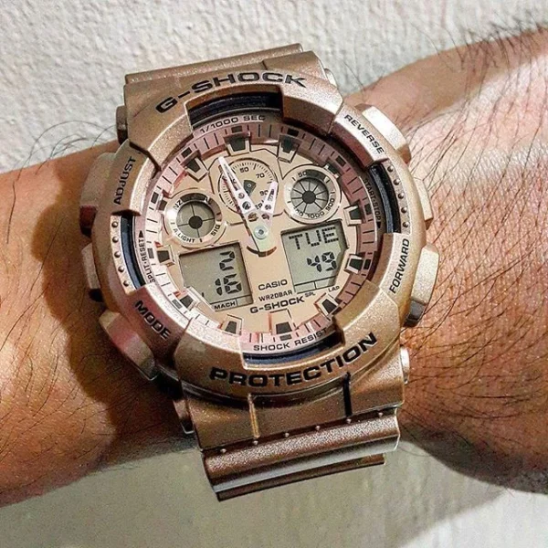 ساعت مچی مردانه کاسیو جی شاک GA100GD-9A - تصویر 3